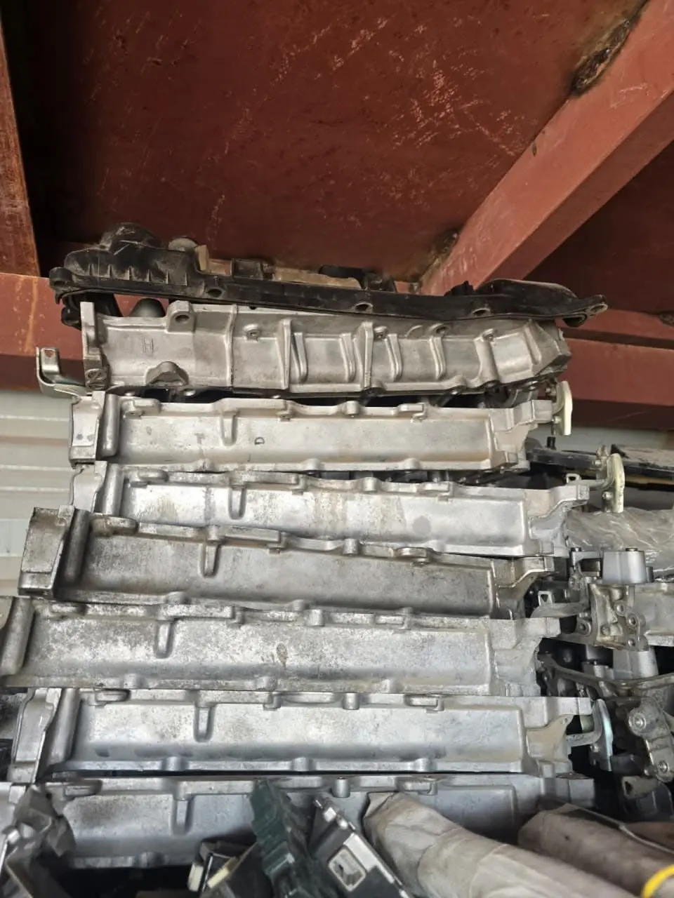 Engine intake and upper engine assemblies
