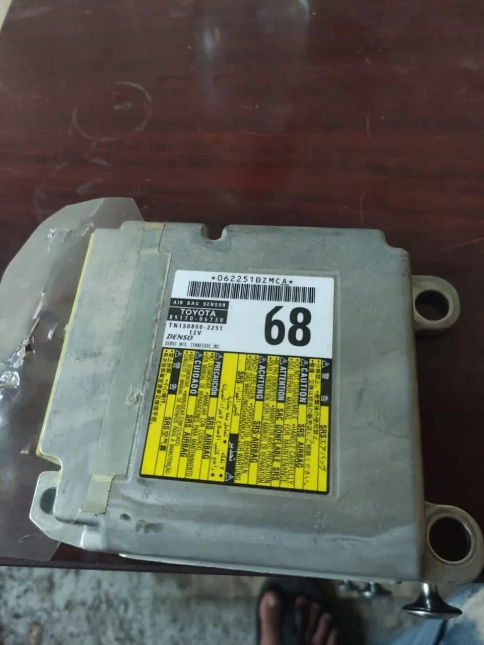 Toyota Denso SRS airbag control module